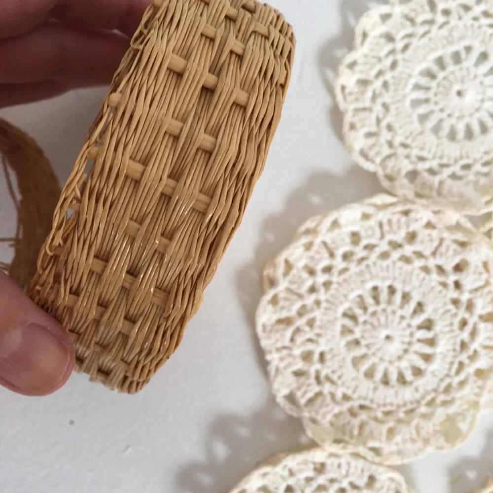 10 handmade crochet coasters